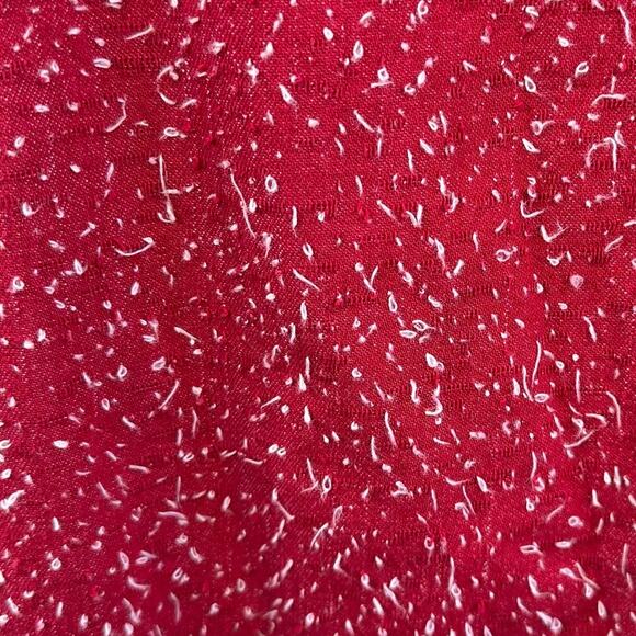 Asiatica Kansas City Red & White Textured String Wrap Art to Wear Vest sz S/M - Picture 7 of 7